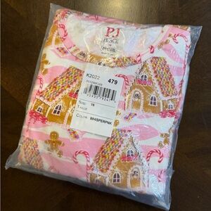 The Children's Place Pink Gingerbread House Pajama Set